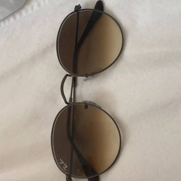 COPY - Ray-ban brown gradient round flat lenses
